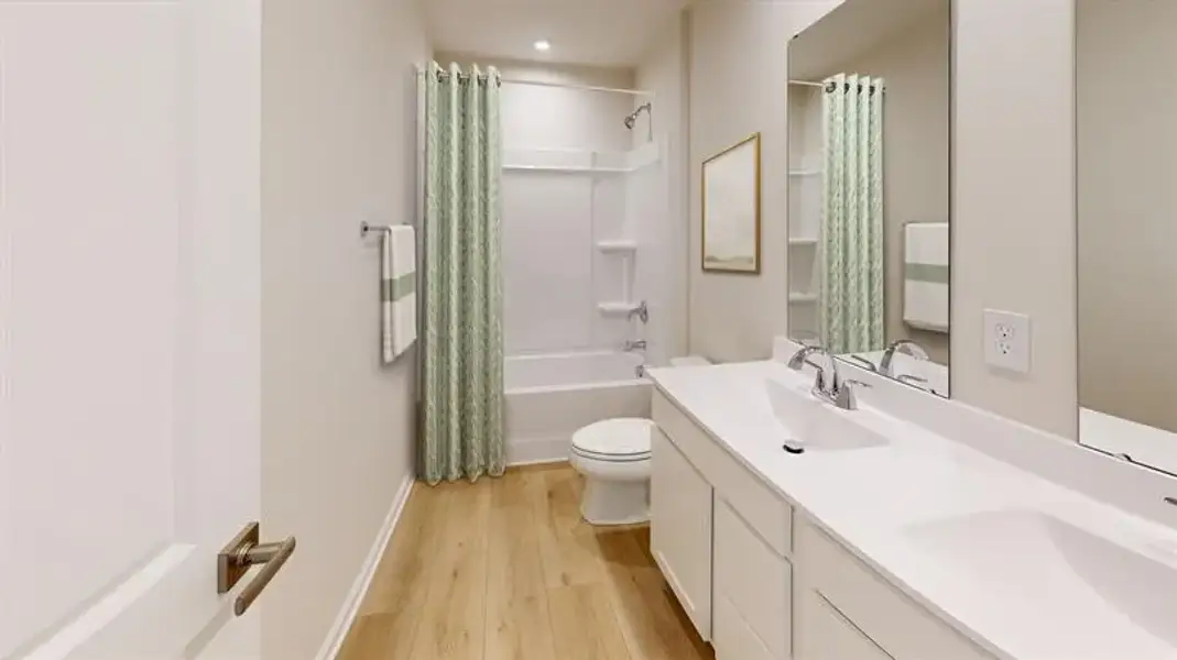Furnished interior view inside a new home in Harpers Glen Single Family, Wendell (Image 10). Furnished interior view inside a new home in Harpers Glen Single Family, Wendell (Image 10).