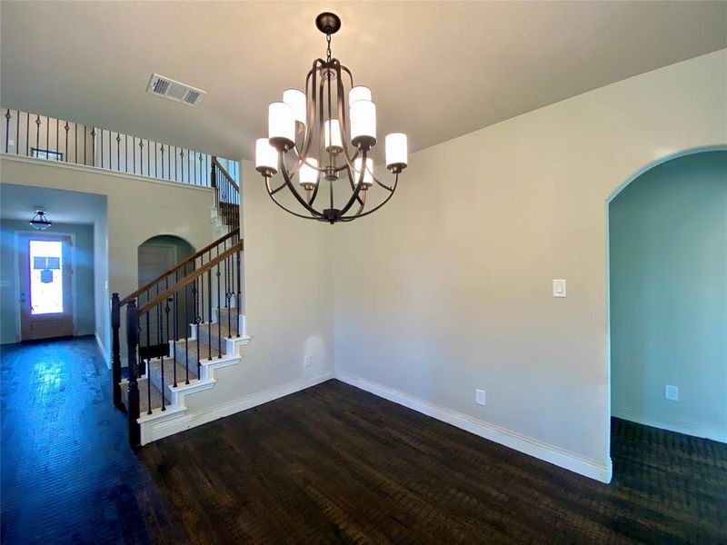 Dining area as part of the great room & kitchen. Lots of room to expand your table for extra guests Dining area as part of the great room & kitchen. Lots of room to expand your table for extra guests