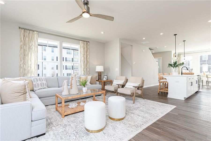 Furnished interior view inside a new home in , Powder Springs (Image 28).