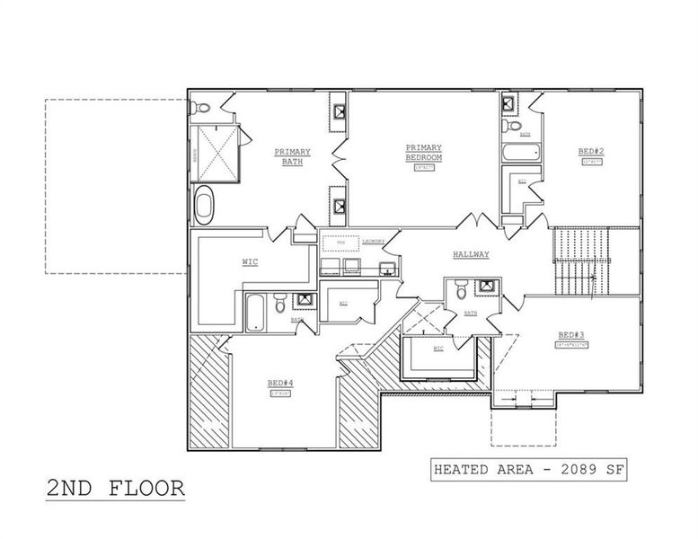 2D floor plan layout of this home in , Marietta, GA (Image 3).