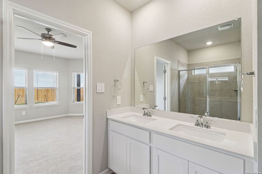 Furnished interior view inside a new home in Legendary Trails - Premier Series, Cibolo (Image 8).