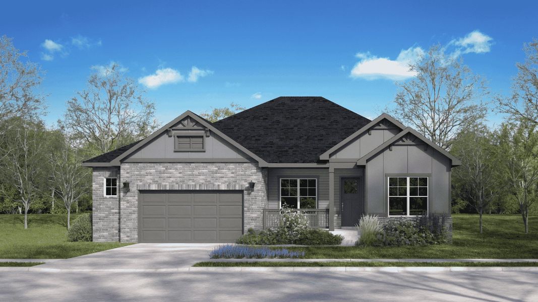 Representative exterior photo of a completed home built from the Grover by D.R. Horton in Vantage, Berthoud, CO (Image 2). Representative exterior photo of a completed home built from the Grover by D.R. Horton in Vantage, Berthoud, CO (Image 2).