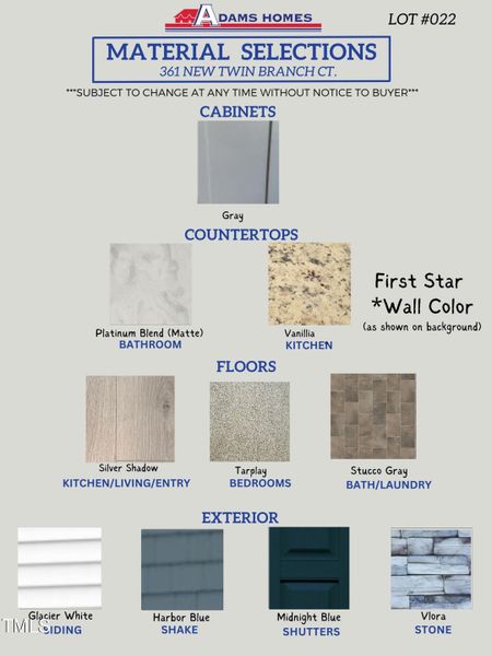 Color Selection Lot #022 Color Selection Lot #022