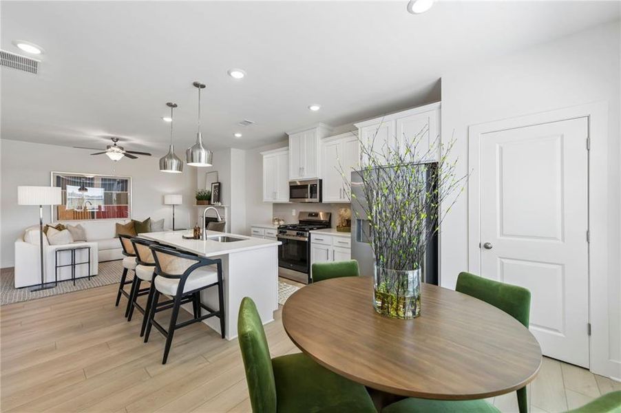 Furnished interior view inside a new home in Tribute, Hoschton (Image 27).