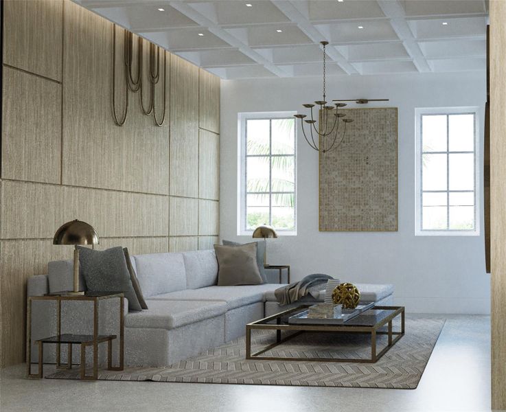 Furnished interior view inside a new home in , Delray Beach (Image 5).