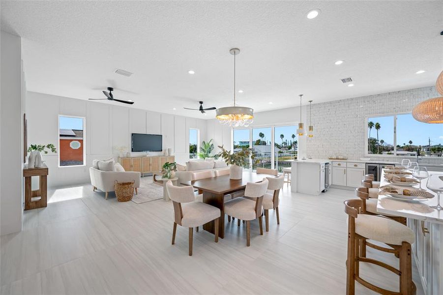 Furnished interior view inside a new home in , Madeira Beach (Image 41).