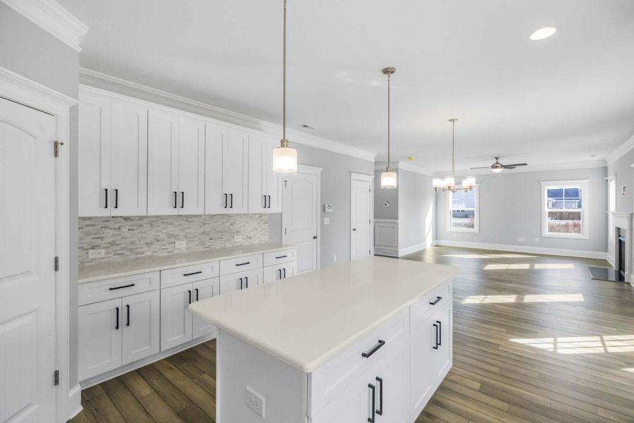 Representative furnished interior of a home built from the Drayton by Caviness & Cates Communities in Bartlett Manor, Youngsville (Image 161).