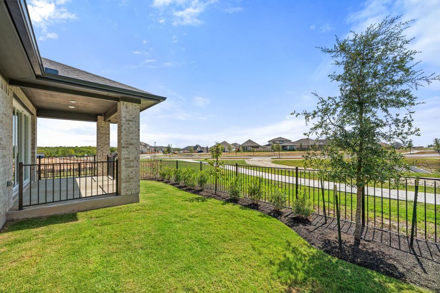 Exterior details and patio area of a home in Flora, Hutto (Image 24).