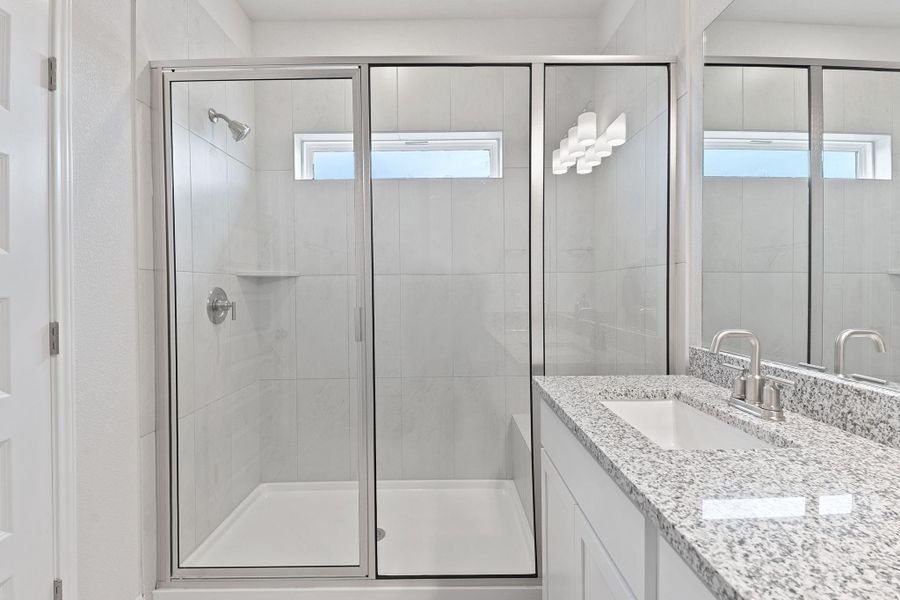 Furnished interior view inside a new home in Retreat at Hero Way, Leander (Image 11).