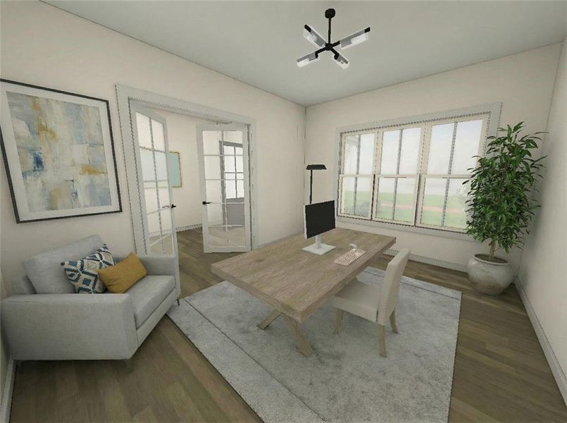 Furnished interior view inside a new home in Lanesborough, Marietta (Image 9).