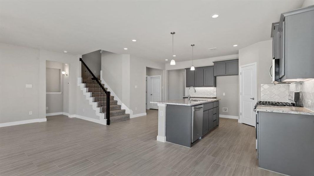 Furnished interior view inside a new home in Treeline, Justin (Image 12).
