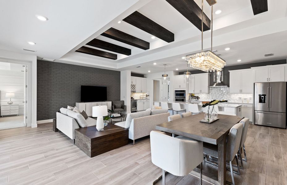 Connected gathering room, perfect for entertaining