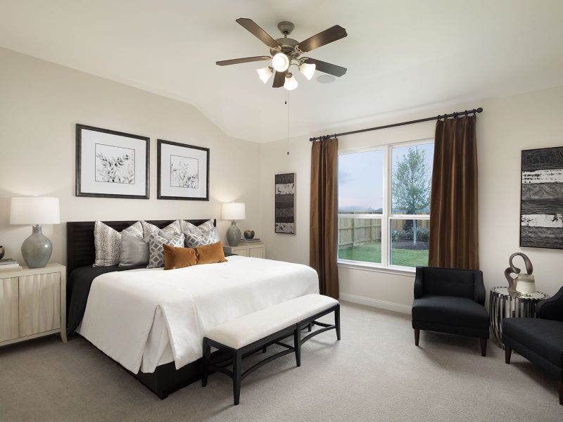 Furnished interior view inside a new home in Heights of Barbers Hill, Baytown (Image 9).