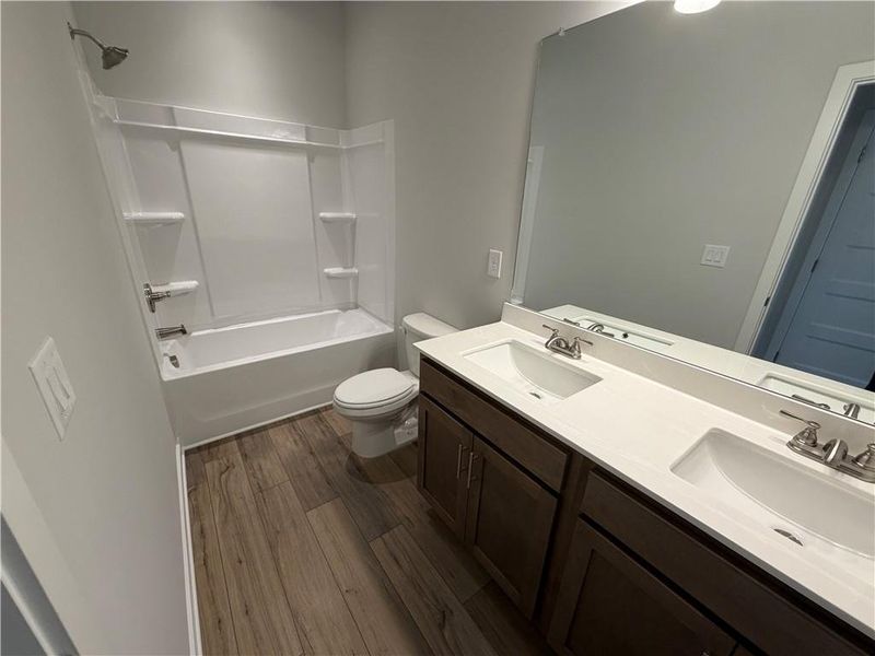 Furnished interior view inside a new home in Pinecrest Ridge, Dacula (Image 11).