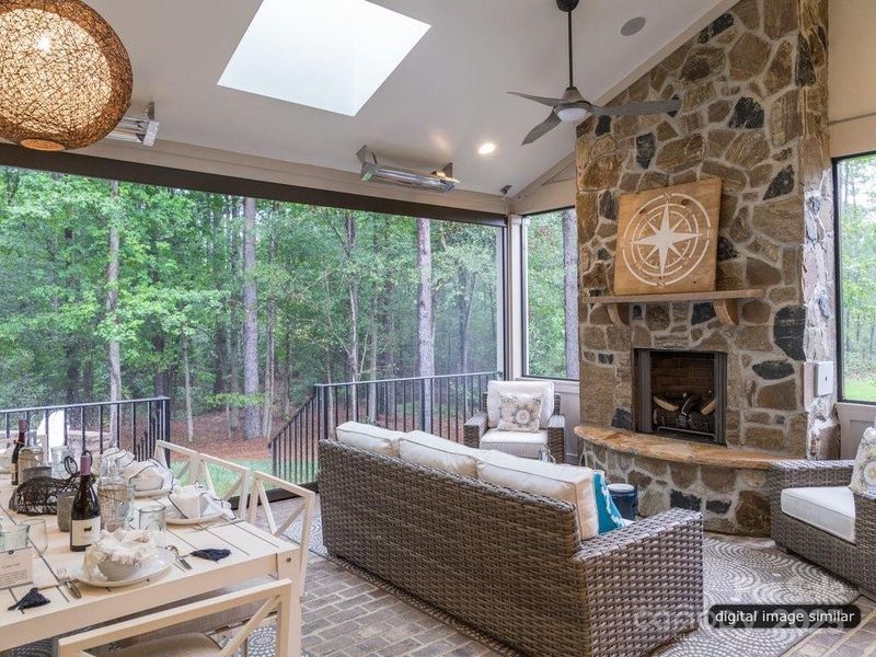 Furnished interior view inside a new home in , Charlotte (Image 8).