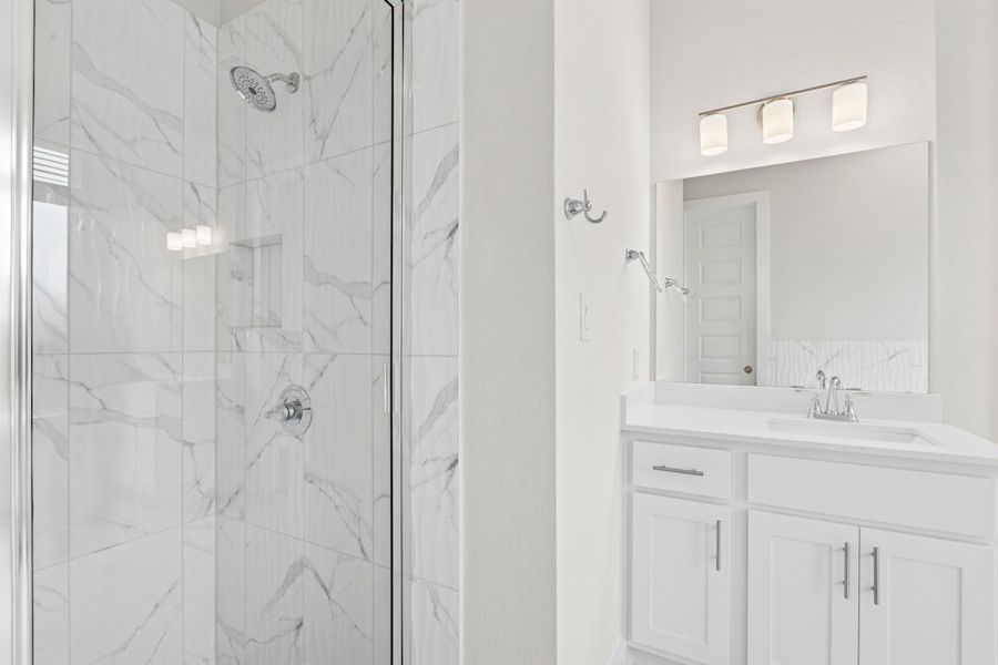 Furnished interior view inside a new home in Blackhawk, Pflugerville (Image 12).