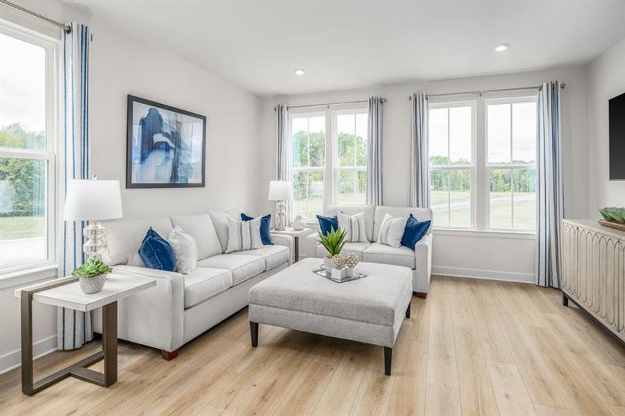 Representative furnished interior of a home built from the Traditional Clarendon by Ryan Homes in Northerly, Charlotte (Image 14).