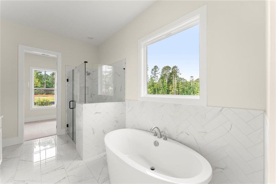 Furnished interior view inside a new home in Hillgrove Preserve, Powder Springs (Image 17).