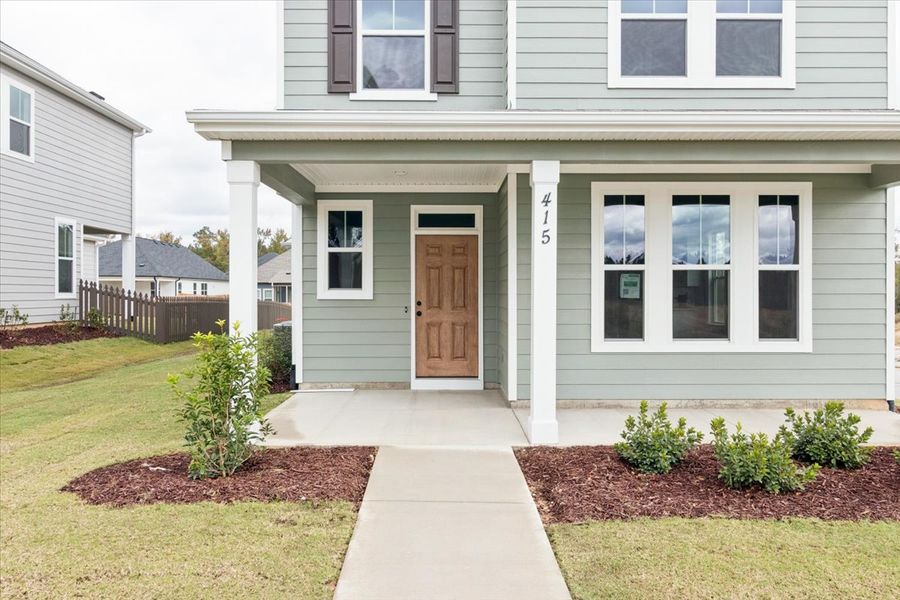 Exterior details and patio area of a home in Tillery Park, Grovetown (Image 3).