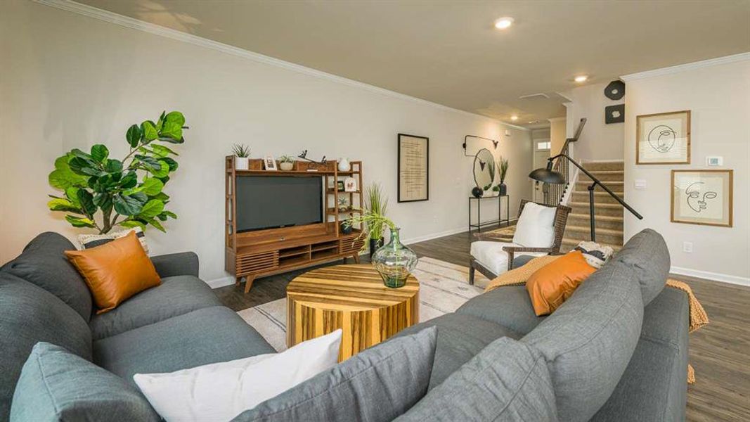 Furnished interior view inside a new home in Harvest Park, Decatur (Image 10).