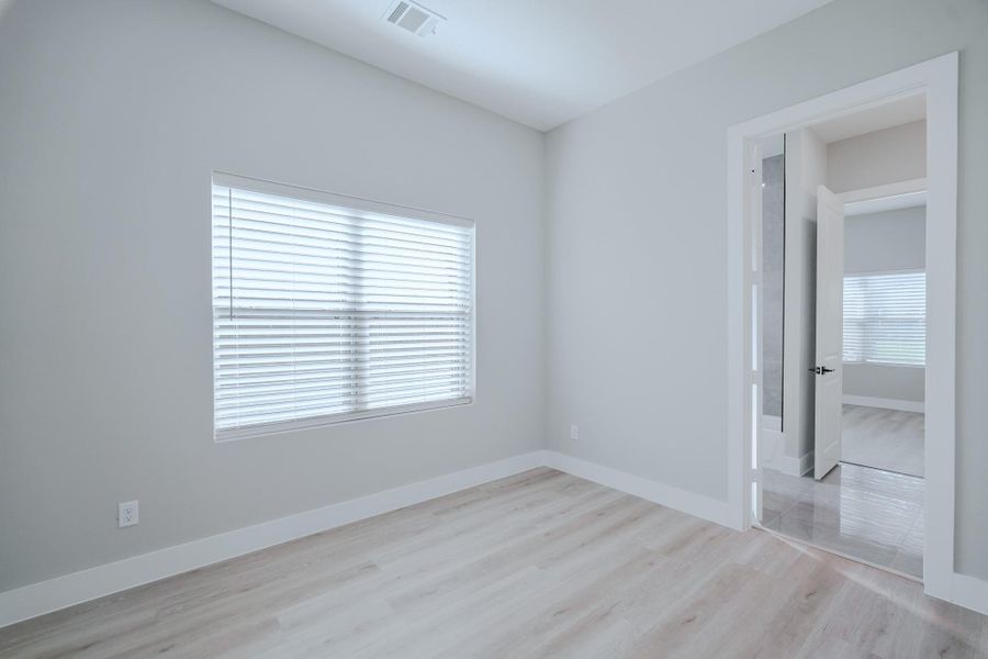 Family-friendly floor plan with all bedrooms on the same level