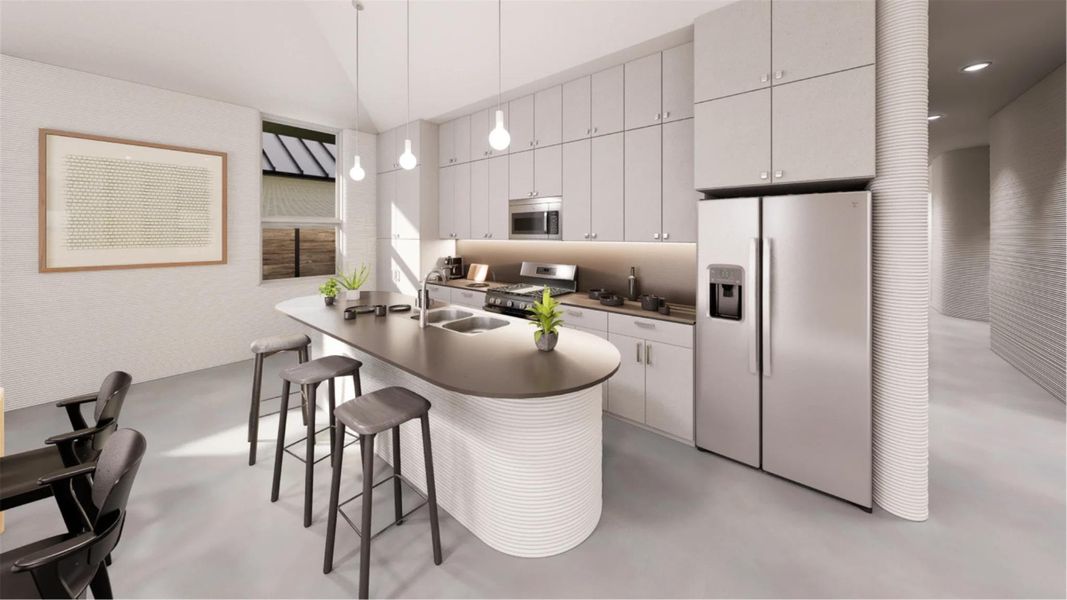 Furnished interior view inside a new home in Wolf Ranch: Genesis Collection, Georgetown (Image 9).