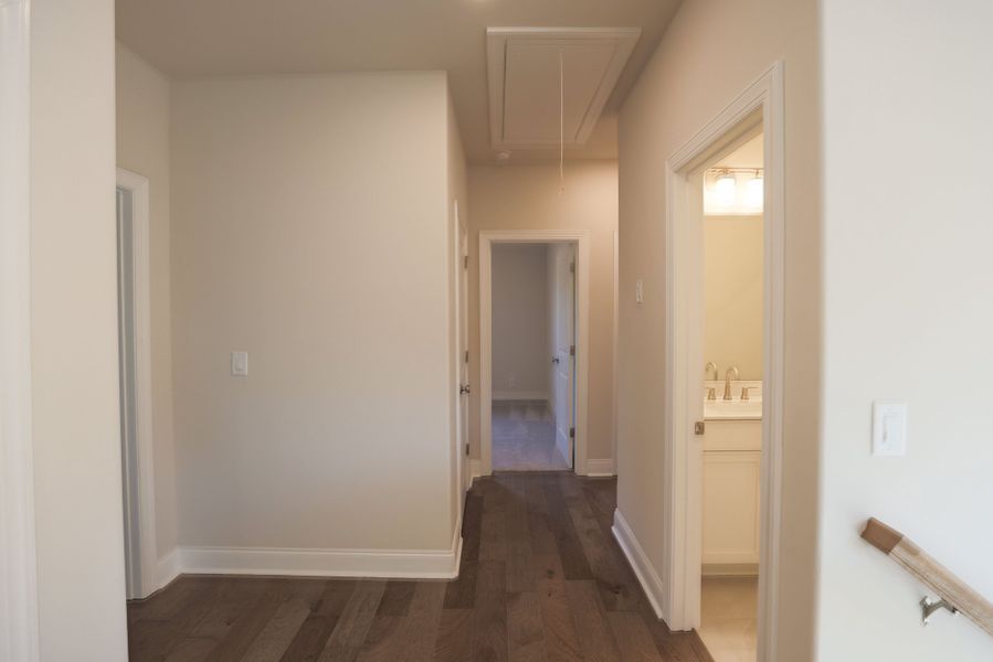 Representative unfurnished interior of a home built from the The Bennett by The Providence Group in Aberdeen, Hoschton (Image 34).