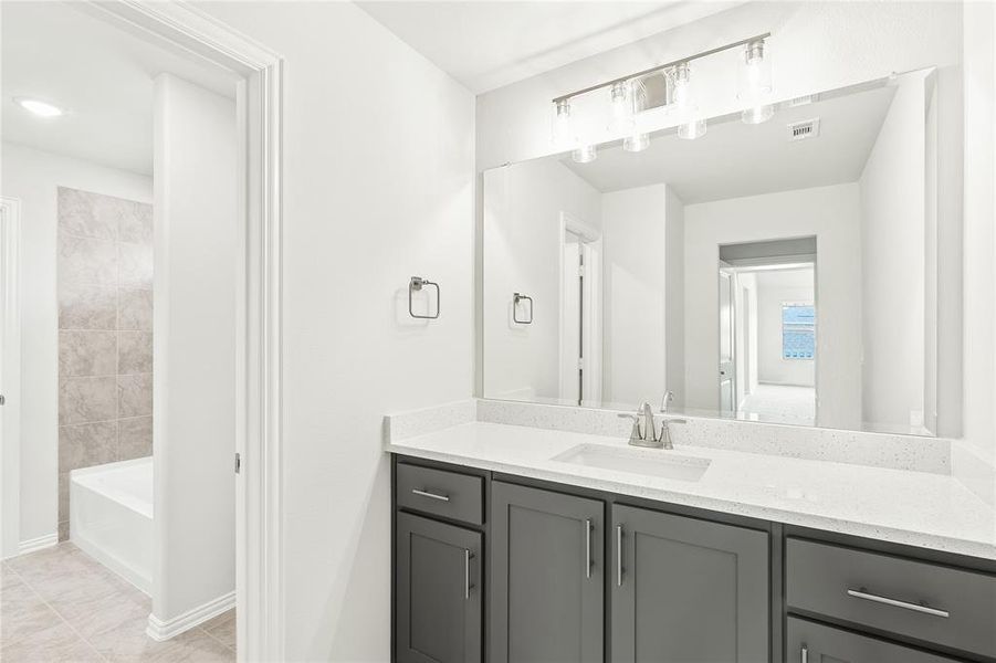 Furnished interior view inside a new home in Liberty, Melissa (Image 15). Furnished interior view inside a new home in Liberty, Melissa (Image 15).