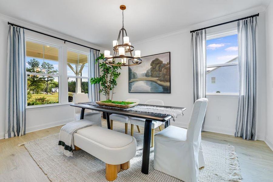 Furnished interior view inside a new home in Reserve at Hickory Walk, Kennesaw (Image 8).