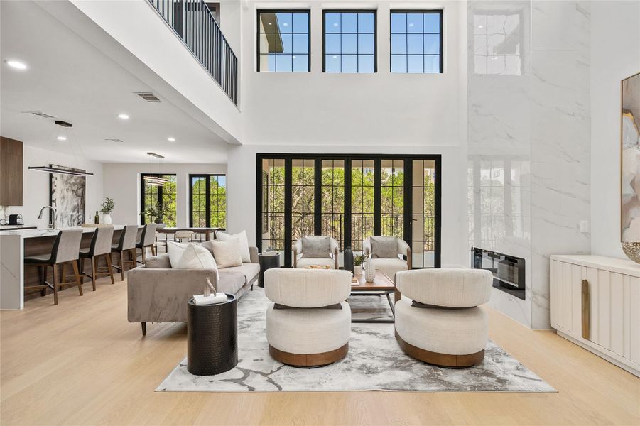 Furnished interior view inside a new home in , Lago Vista (Image 29).