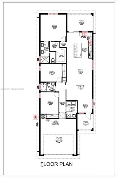 2D floor plan layout of this home in , Port St. Lucie, FL (Image 5).