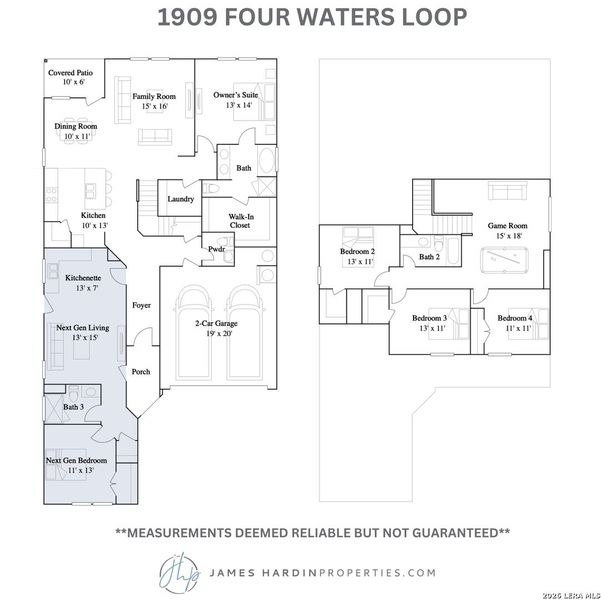 2D floor plan layout of this home in , Georgetown, TX (Image 5).