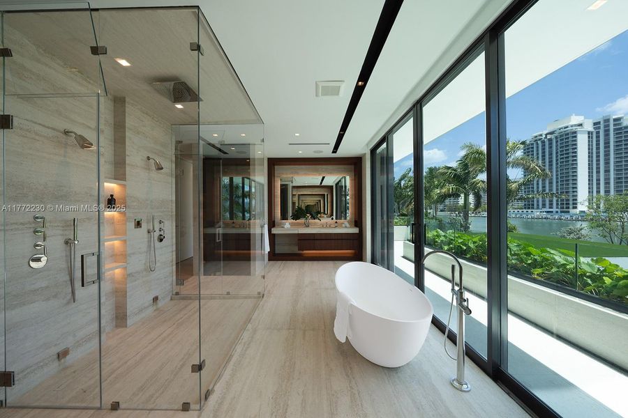 Furnished interior view inside a new home in , Miami Beach (Image 23). Furnished interior view inside a new home in , Miami Beach (Image 23).