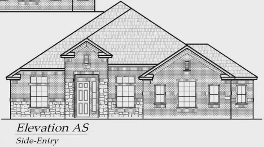 Exterior rendering of this home design in Lakeview Heights, Azle, TX (Image 5).