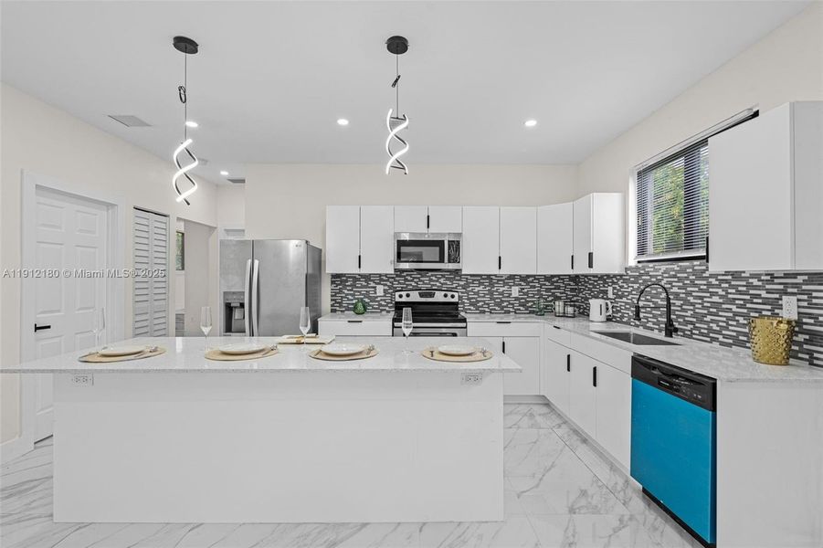 Furnished interior view inside a new home in , Miami (Image 12). Furnished interior view inside a new home in , Miami (Image 12).