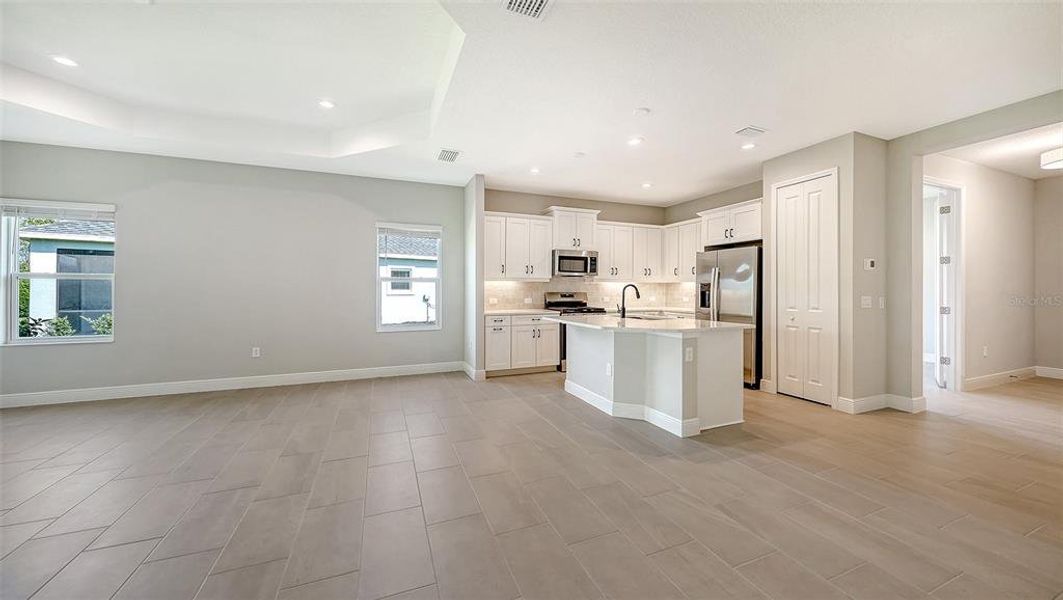 Spacious, unfurnished interior of a new home in Wildleaf at North River Ranch, Parrish (Image 30). Spacious, unfurnished interior of a new home in Wildleaf at North River Ranch, Parrish (Image 30).