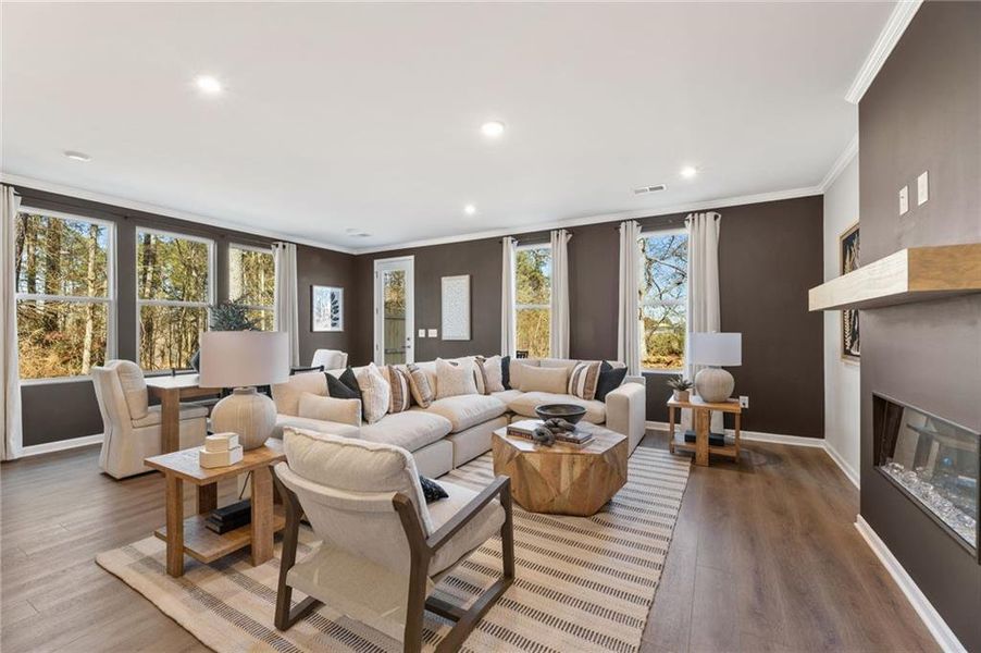 Furnished interior view inside a new home in Lake Shore, Winder (Image 6).