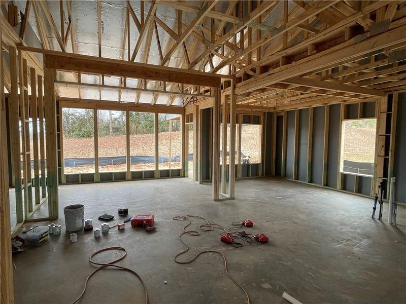 In-progress construction of a new home in , Gainesville, GA (Image 10).