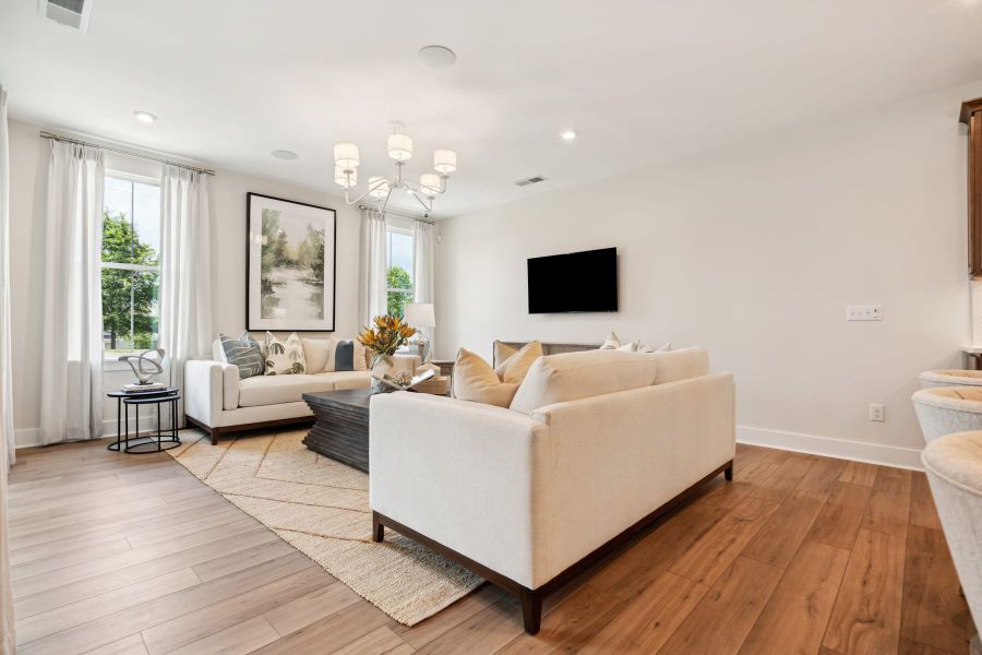 Representative furnished interior of a home built from the Boyd by Tri Pointe Homes in Seven Oaks, Belmont (Image 10).