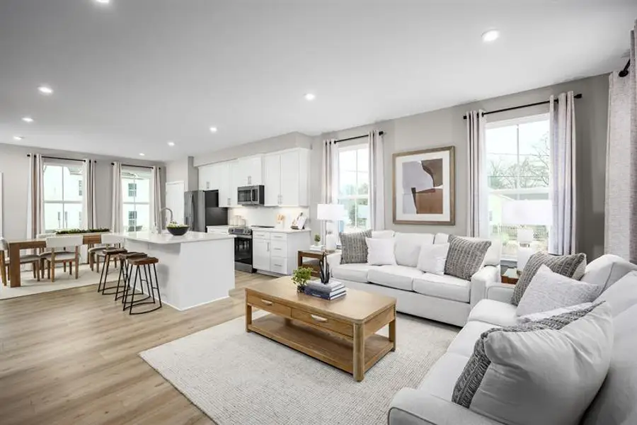 Furnished interior view inside a new home in Edenbrook, Charlotte (Image 9).