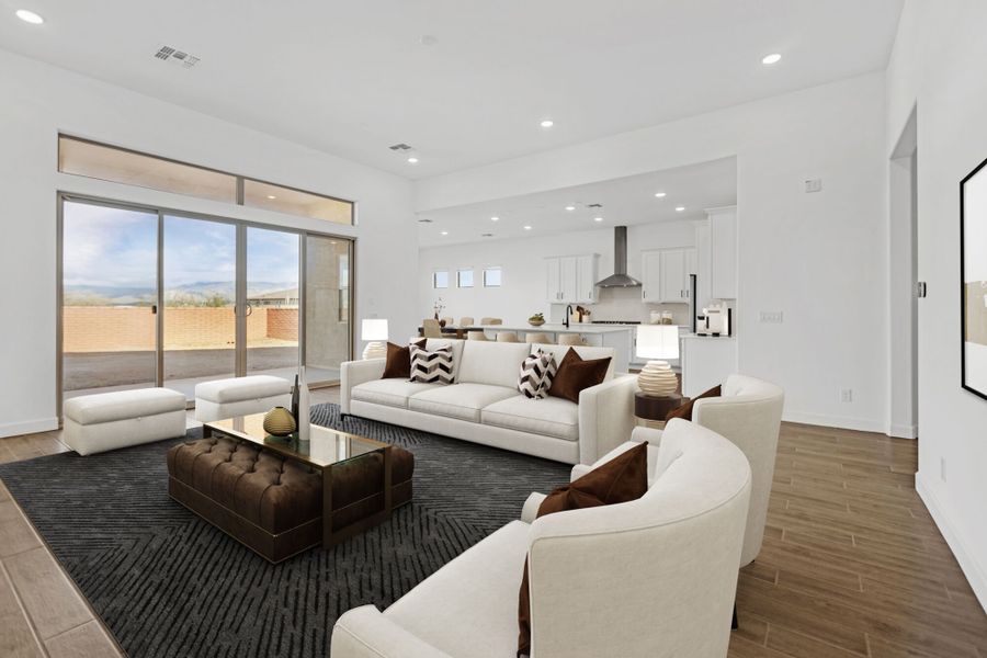 Furnished interior view inside a new home in Mountain View Ranch, Vail (Image 5).