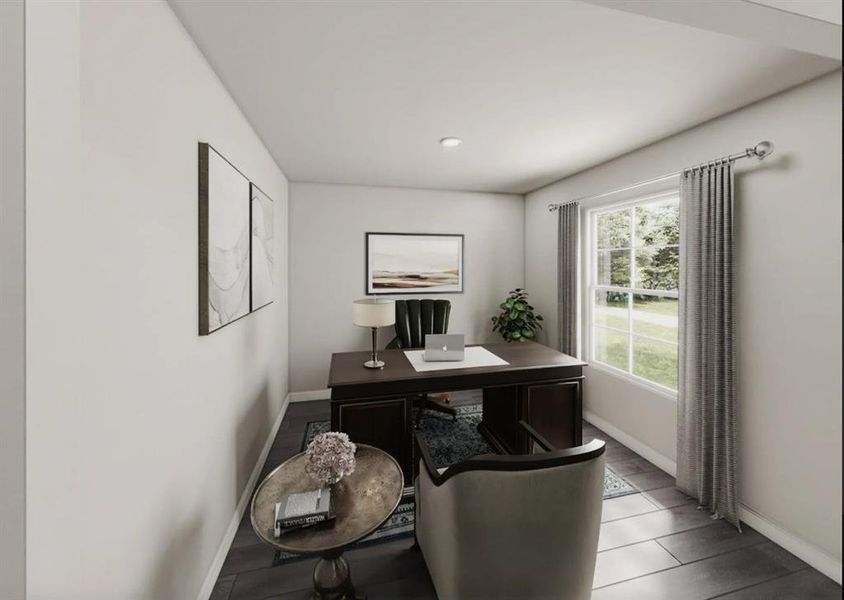 Furnished interior view inside a new home in Whispering Winds, Alvord (Image 3).