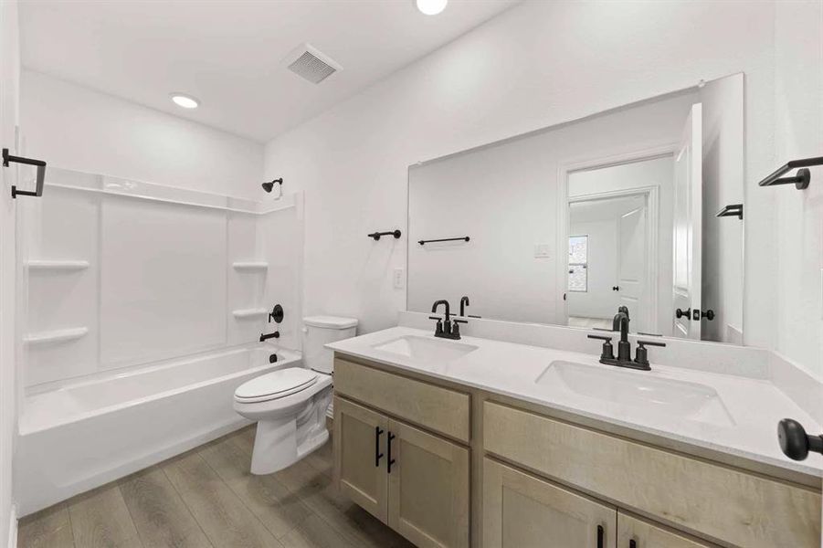 Furnished interior view inside a new home in Coyote Meadows 50s, Anna (Image 4). Furnished interior view inside a new home in Coyote Meadows 50s, Anna (Image 4).