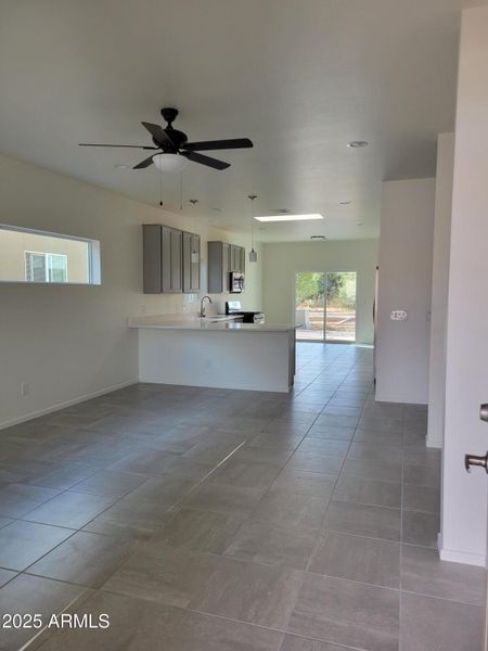 living room and kitchen living room and kitchen