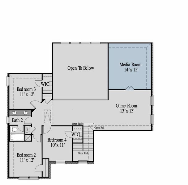 2D floor plan layout of this home in Lake Breeze, Lavon, TX (Image 6). 2D floor plan layout of this home in Lake Breeze, Lavon, TX (Image 6).