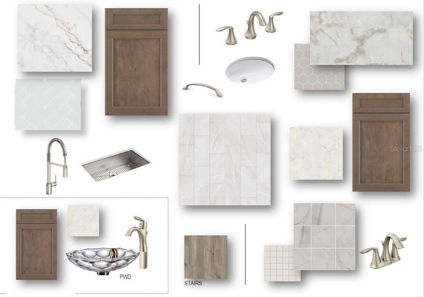 Sample of building materials used in homes in Marisol Pointe at MiraBay, Apollo Beach (Image 17).