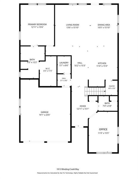Downstairs Floor plan with Room measurements Downstairs Floor plan with Room measurements