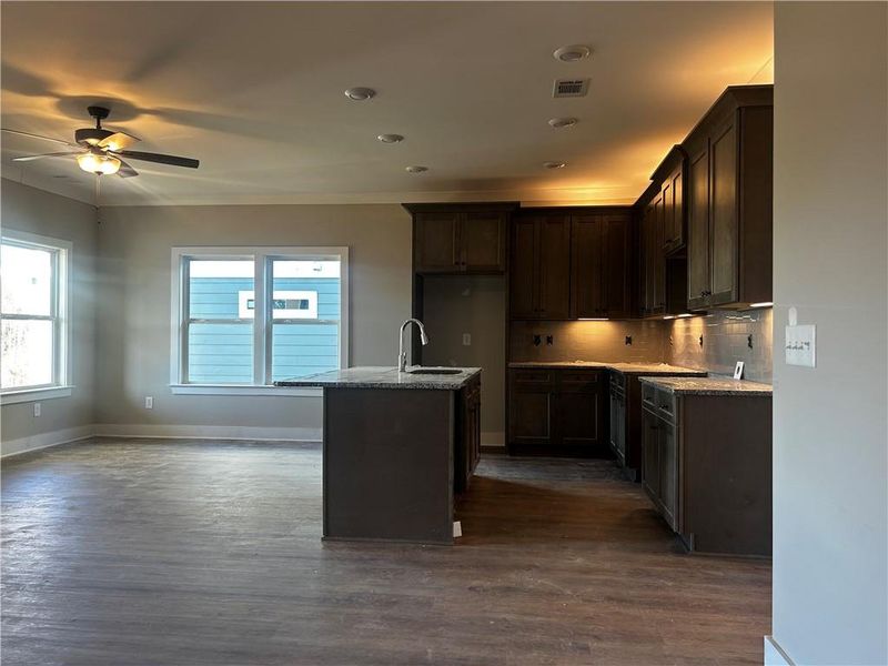 Furnished interior view inside a new home in , Cartersville (Image 36).