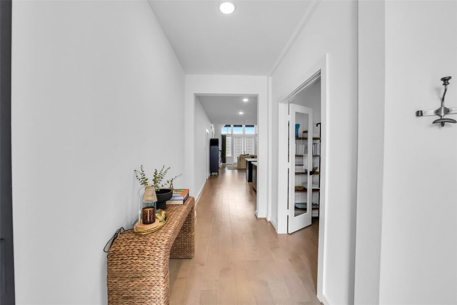 Furnished interior view inside a new home in Elyson 45' & 70', Cypress (Image 28).