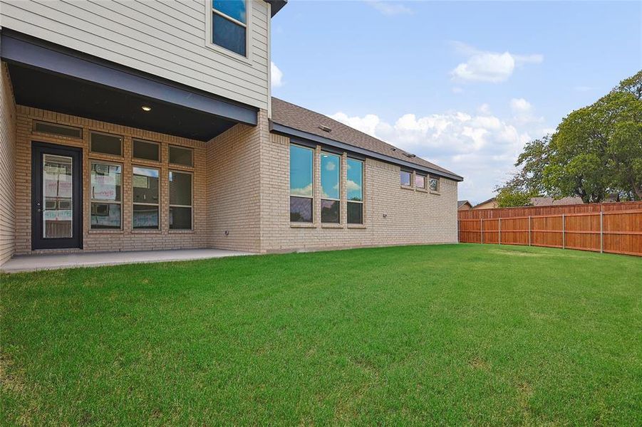 View of yard featuring a patio